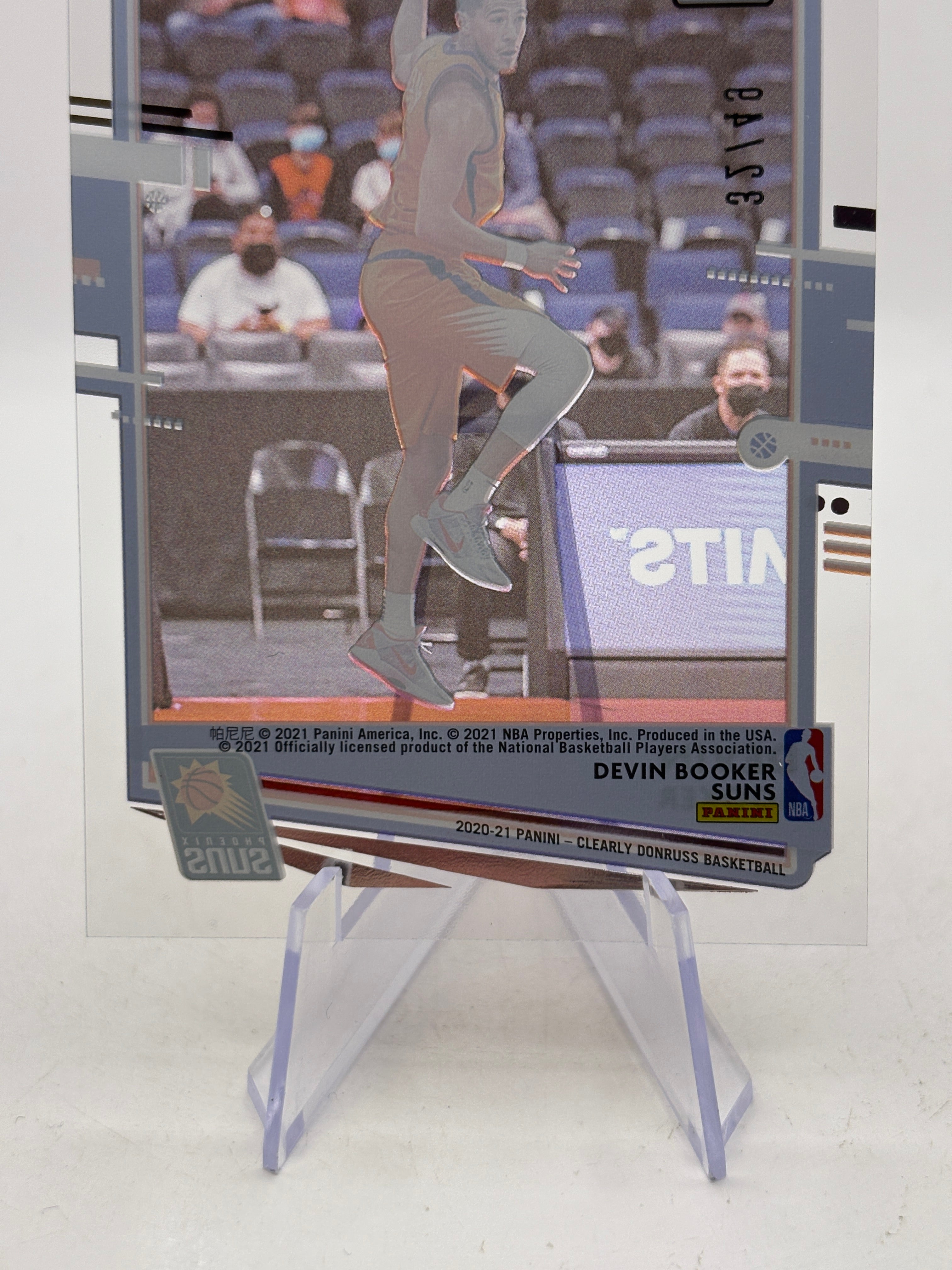 2020-21 Panini Clearly Donruss #29 Devin Booker /49
